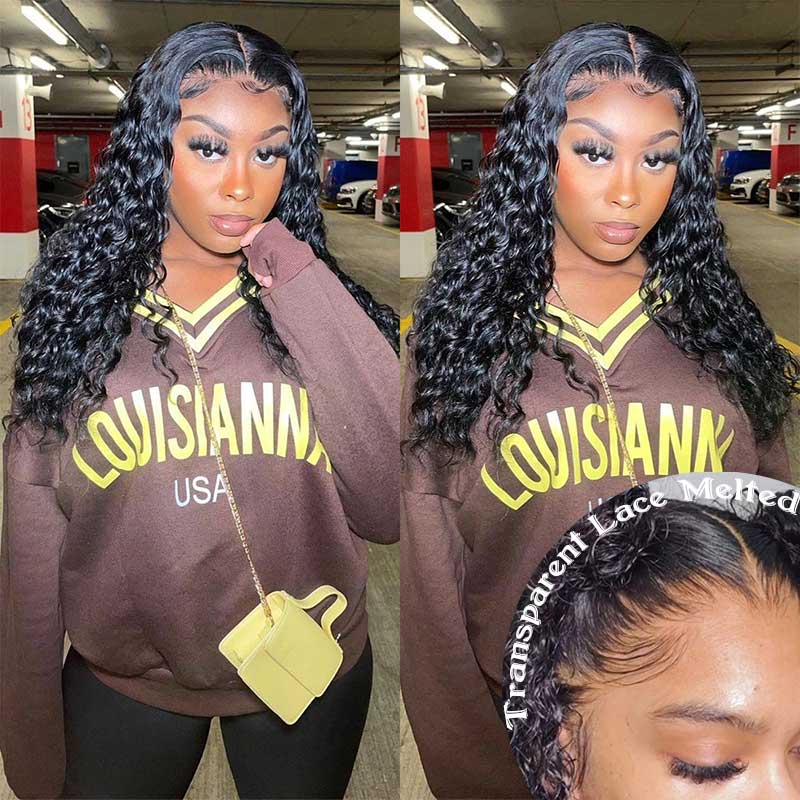 Wet Wavy Full Lace Wig Ashimary Water Wavy Human Hair Wigs 180% Density - Image 3