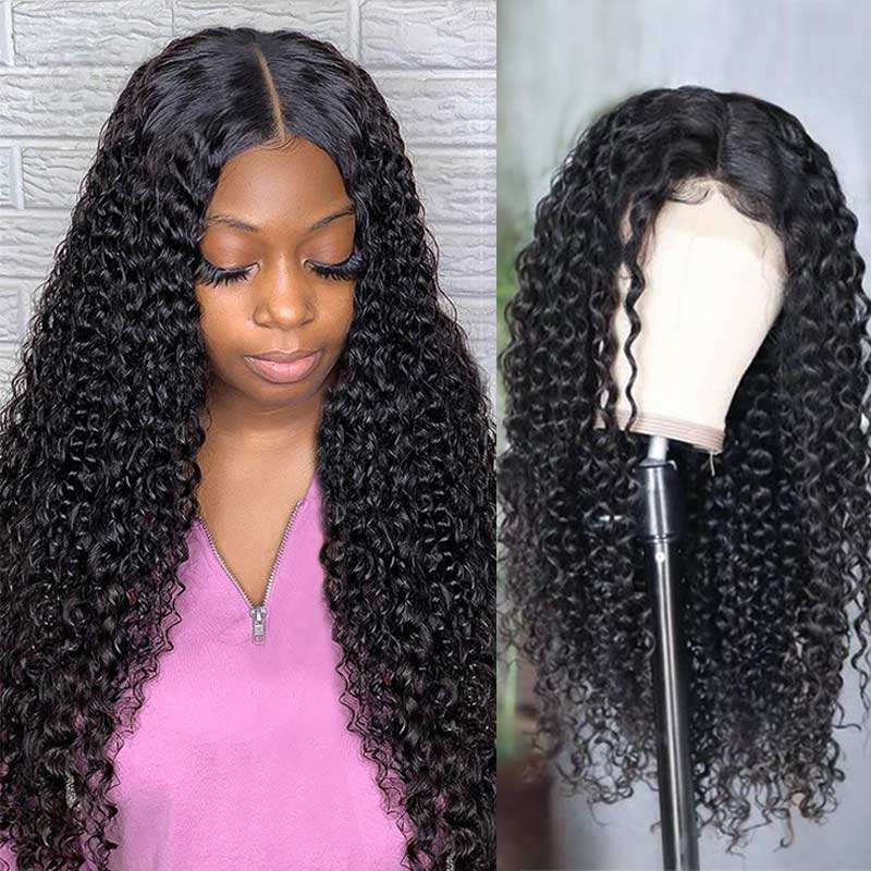 Ashimary Jerry Curly Glueless 5x5 HD Transparent Closure Wig Brazilian Human Hair Natural Color - Image 5