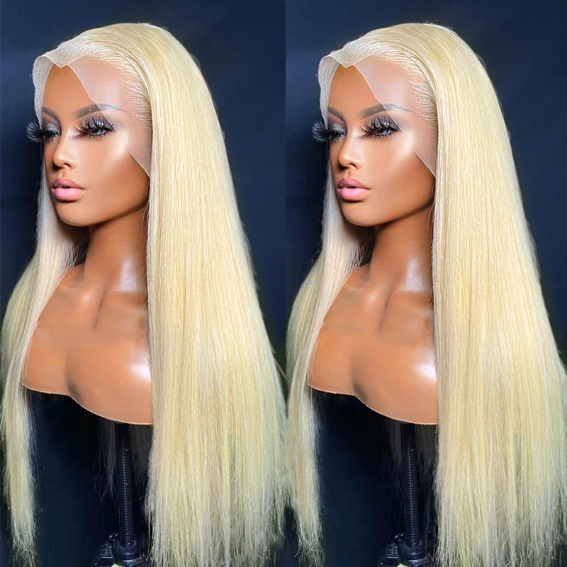 613 Blonde Lace Front Wigs 13*4 Frontal Brazilian Ashimary Human Hair