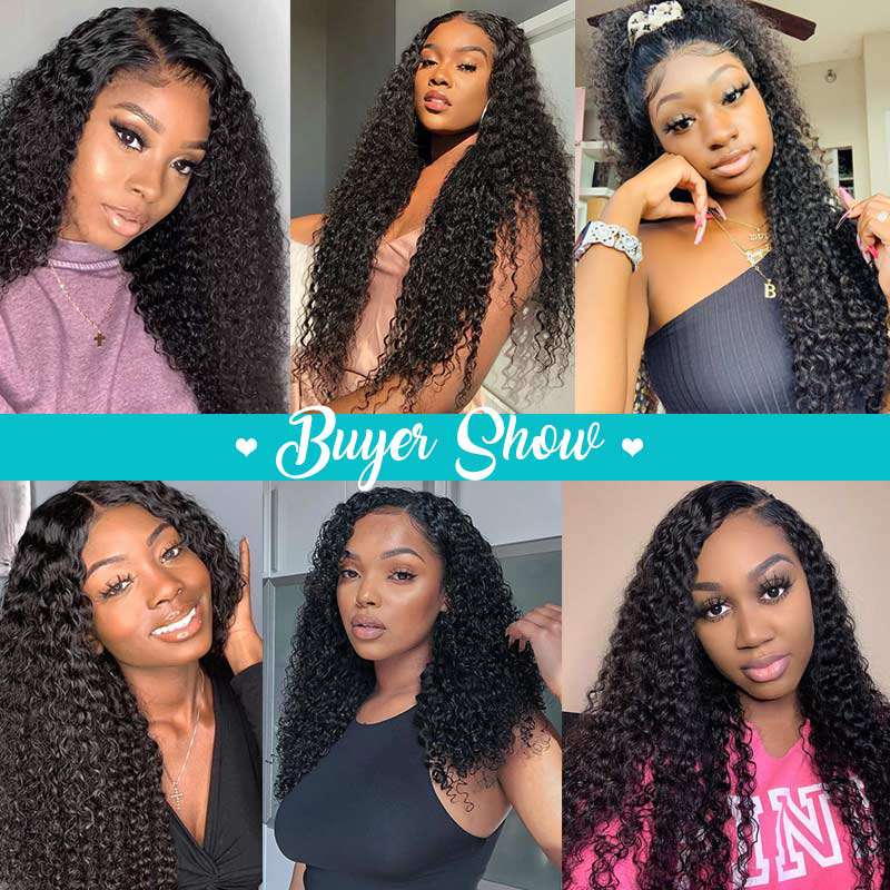 Ashimary Jerry Curly Glueless 5x5 HD Transparent Closure Wig Brazilian Human Hair Natural Color - Image 7