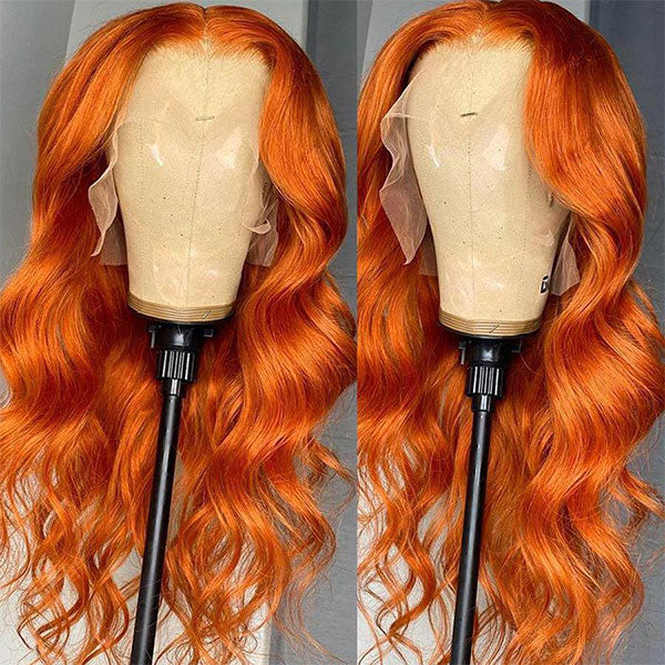 Ginger Color 13x4 13x6 Lace Wigs Body Wave 180% 250% Density Lace Front Wigs Ashimary Virgin Hair - Image 4