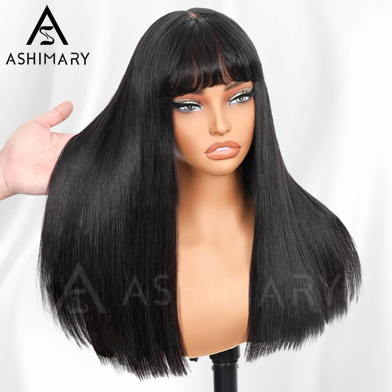 Pull Go 3x1 Lace Double Drawn Bob Wig True Scalp Bang Wig Bone Straight Silky Glueless High Density Human Hair - Image 6