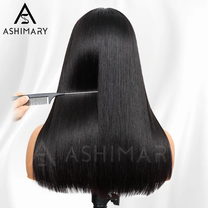 Pull Go 3x1 Lace Double Drawn Bob Wig True Scalp Bang Wig Bone Straight Silky Glueless High Density Human Hair - Image 7