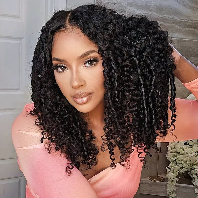 Burmese Curly Invisi Strap Pre-Cut Lace 360 Glueless Wig With Bleached Knots Snug Fit Wear Go Wig - Image 3