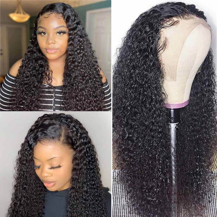 Transparent hd 13*4 Lace Front Jerry Curly Hair Lace Wig Luxury Customization - Image 8