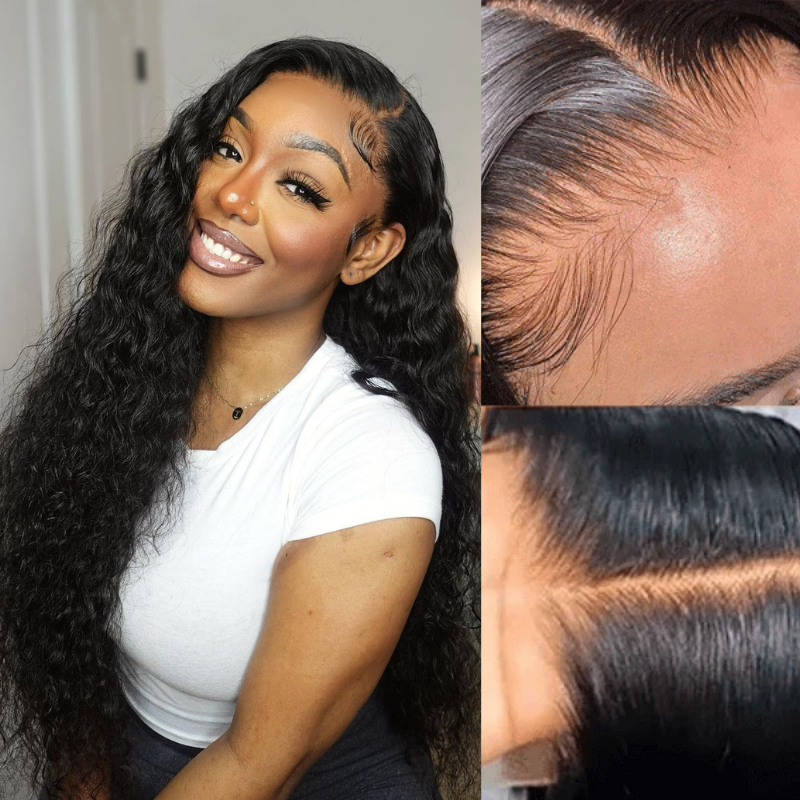 Trending Curly 13*6 Transparent hd Lace Front Wig Ashimary One Donor Human Hair - Image 2