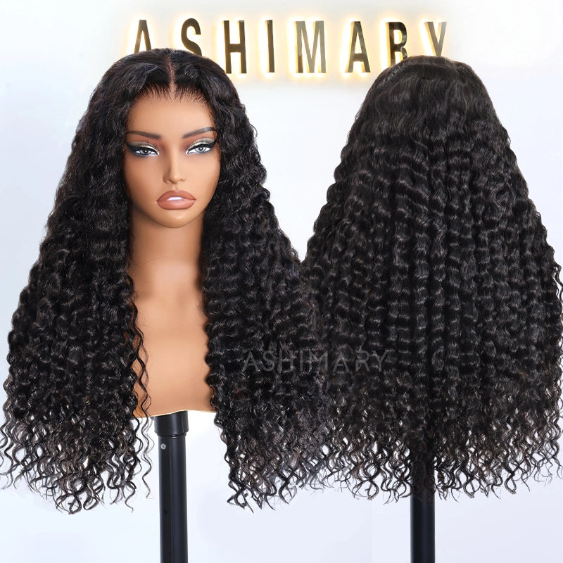 Air Wig|Upgrade 13x4 Pre Cut Lace Wear Go Glueless Deep Wave Wig with Pre Bleached Knots & Plucked Hairline - Image 11
