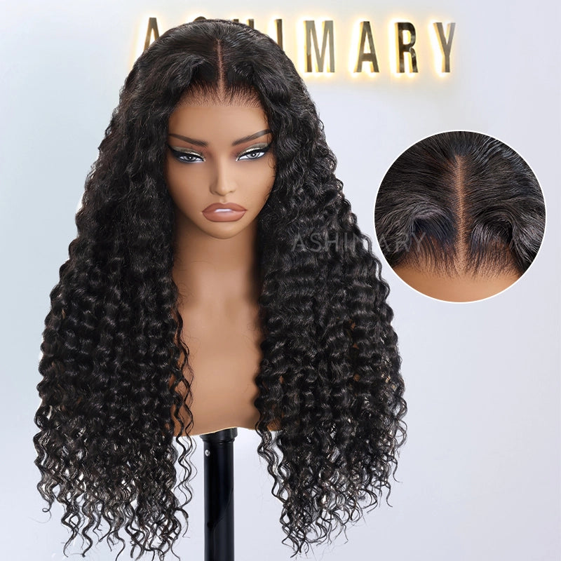 Air Wig|Upgrade 13x4 Pre Cut Lace Wear Go Glueless Deep Wave Wig with Pre Bleached Knots & Plucked Hairline - Image 12