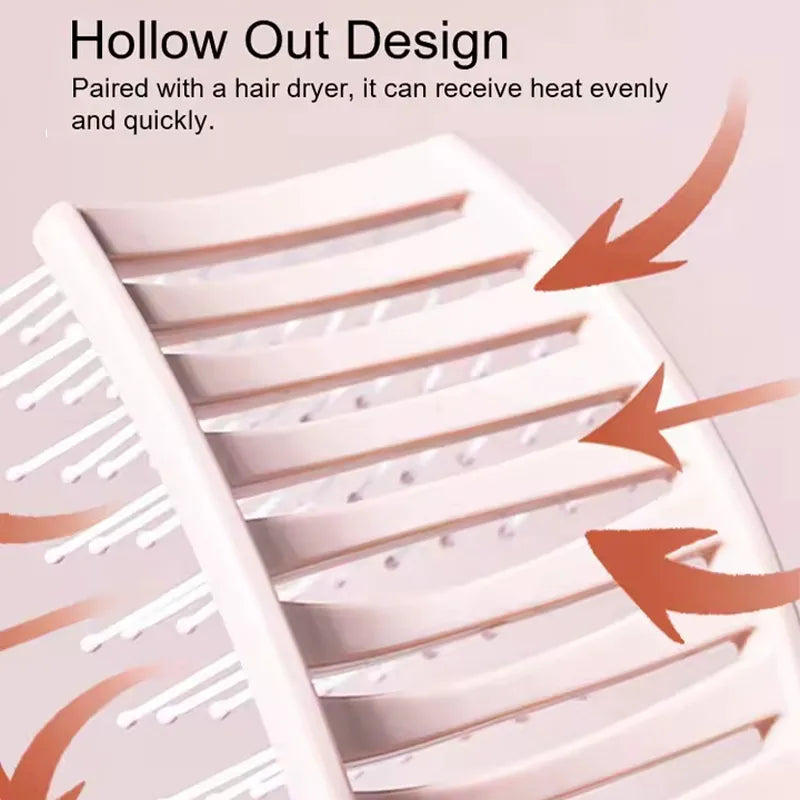 Detangle Hairbrush Professional Women Comb Wet Hair Brush Scalp Massage Comb - Image 2