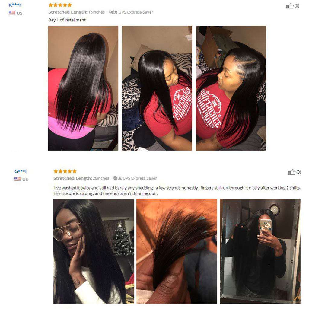 3 Bundles 9A Straight 100% Human Hair Bundles Natural Color - Image 4