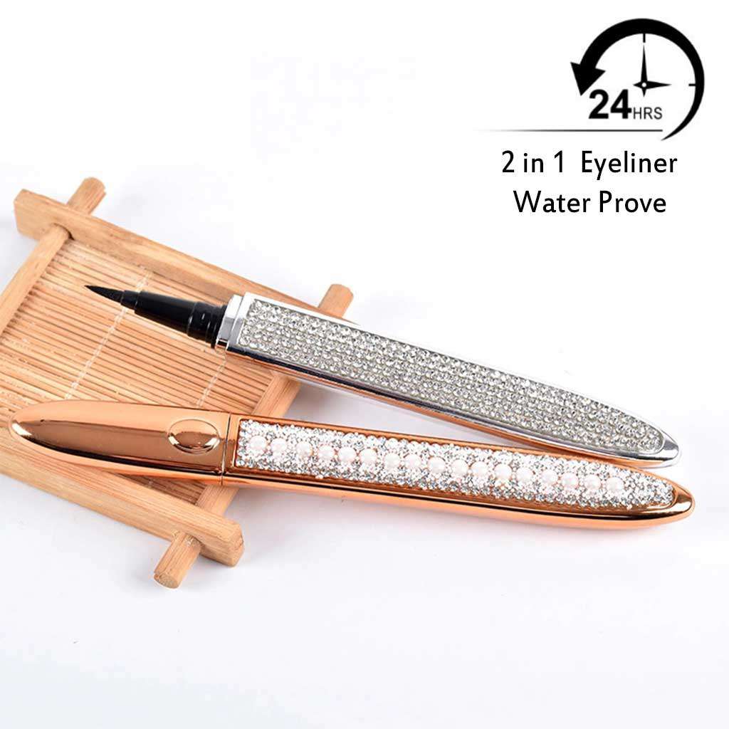 Diamond Bling Glitter Liquid Eyeliner 2 in 1 Self-adhesive - Image 2