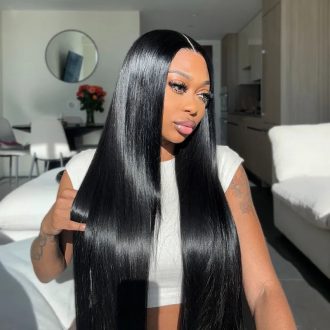 Flash Sale Straight 10x6 Lace Frontal Wig Pre-cut Glueless Human Hair Wig 26inches