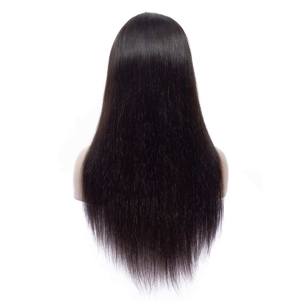 Full Lace Wig Brazilian Human Hair Straight Hair Full Scalp Lace Wigs Natural Color 180% Density - Image 16