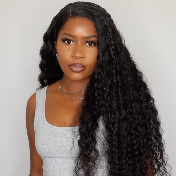 Put On & Go Pre Cut Lace Deep Wave Glueless Ready to Wear Wig with Pre Plucked Hairline & Bleached Knots - Image 6