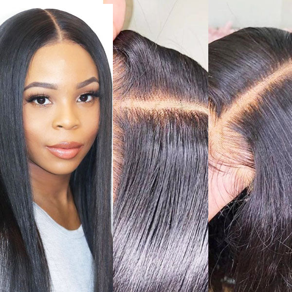 Beginner Friendly|Glueless Pre-cut Lace Wear & Go 13x4 HD Straight Ready to Wear Wig with Pre Plucked Hairline & Bleached Knots - Image 2