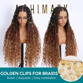 Ashimary Golden Clips for Braids Jewelry Decorations Accessories Clips for Women