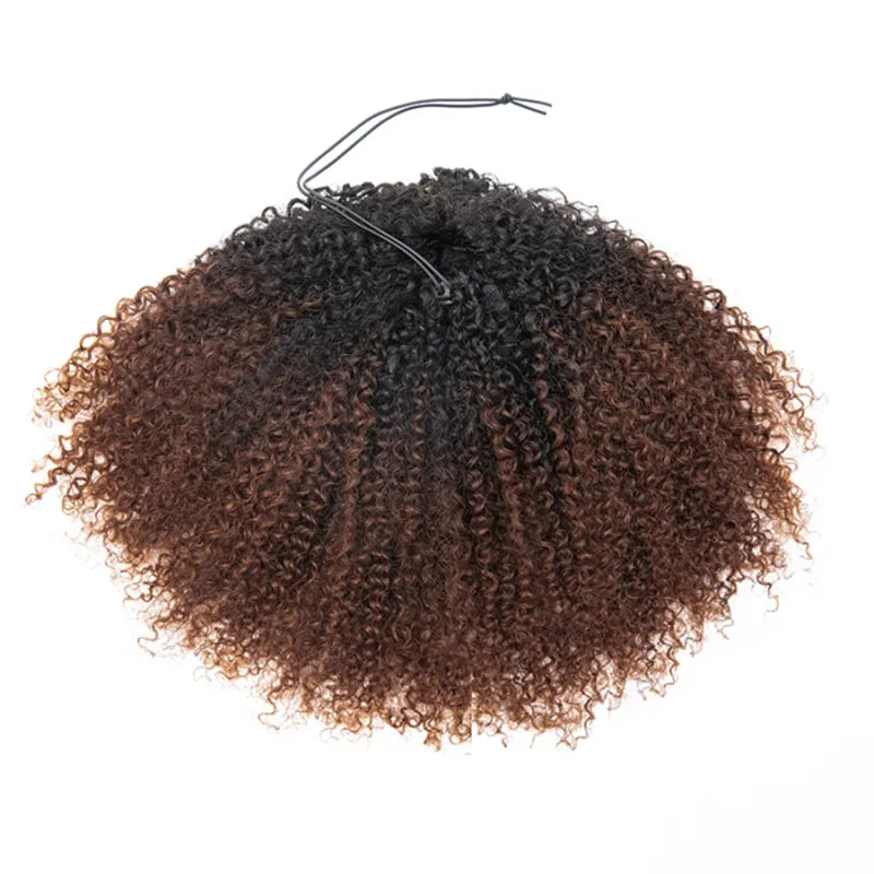 4C Edge Hairline 3.0 Half Wig with Drawstring Kinky Curly Ready To Go Wig 3 in 1 Half Wig Human Hair Affordable Wig - Image 21