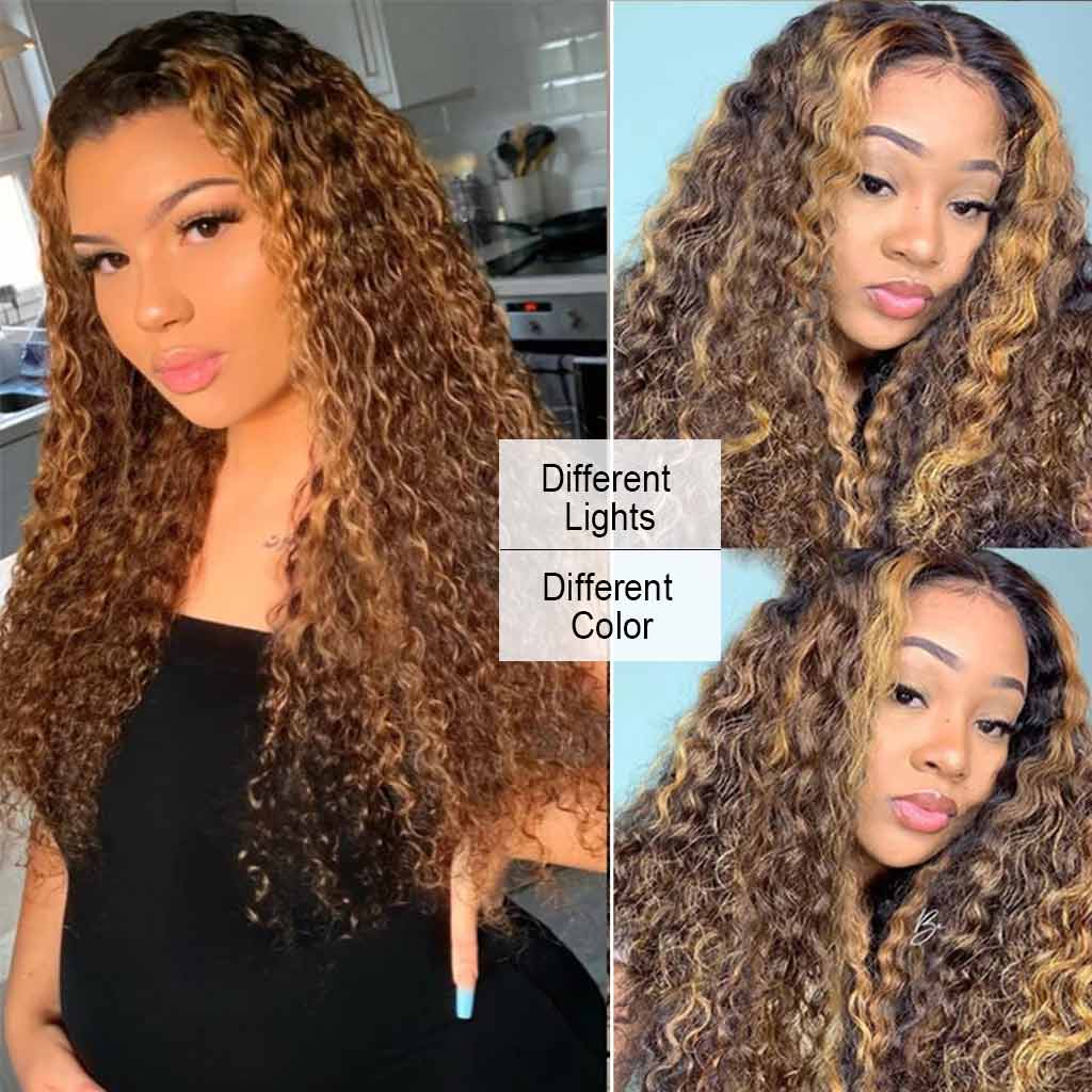 Jerry Curl Wig Highlight Color 13x4 13x6 Lace Frontal Wig Luxurious Customization - Image 2