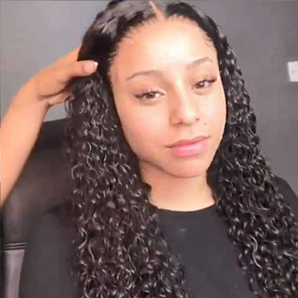 10A Jerry Curly Virgin Hair 3 Bundles With Frontal 100% Human Hair - Image 2