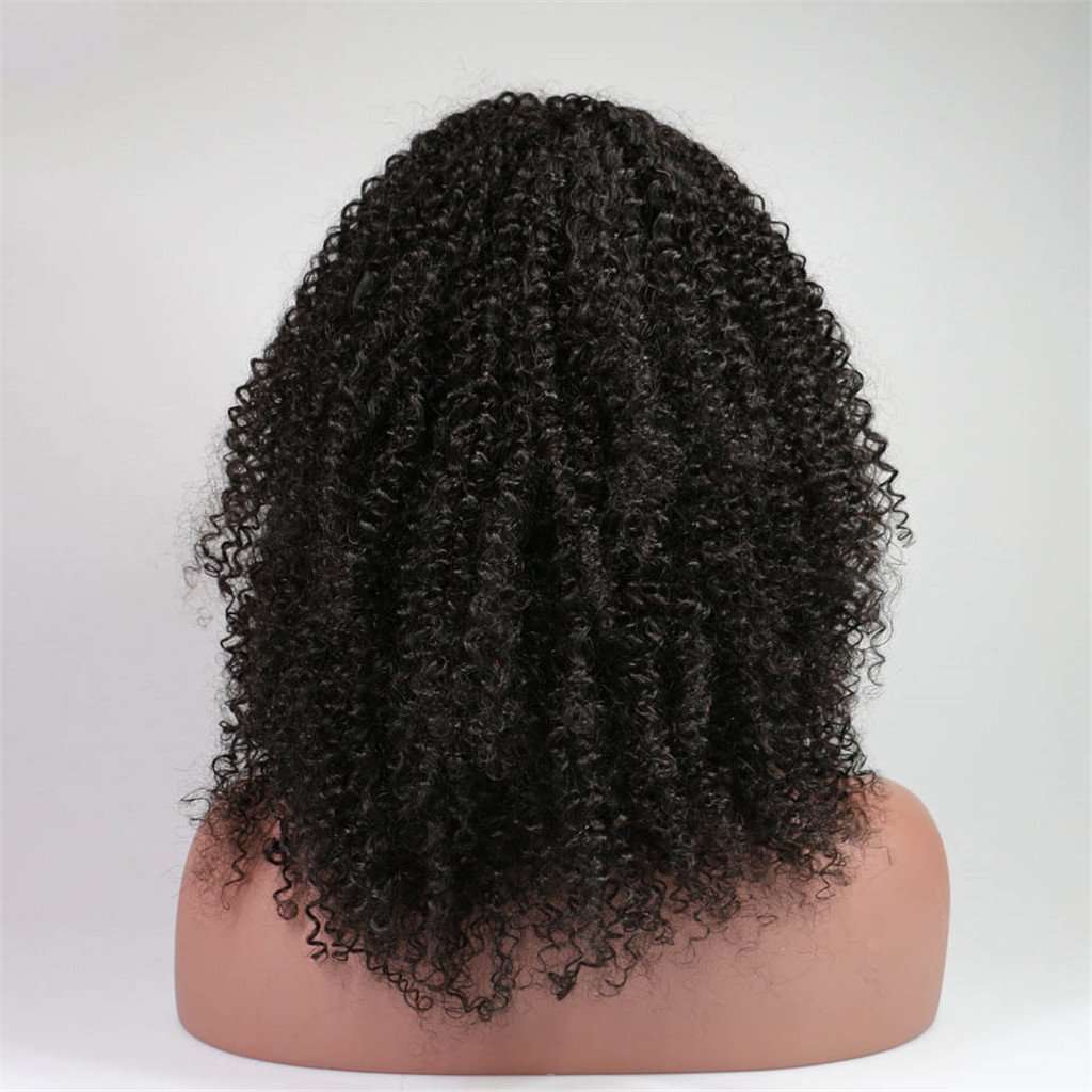 Pre Plucked 4*4 Closure Human Hair Wigs Afro Curl Brazilian Hair - Image 4