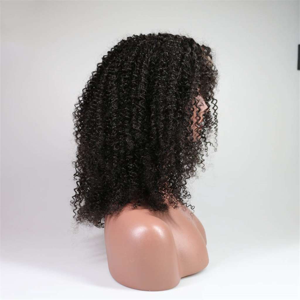 Pre Plucked 4*4 Closure Human Hair Wigs Afro Curl Brazilian Hair - Image 5