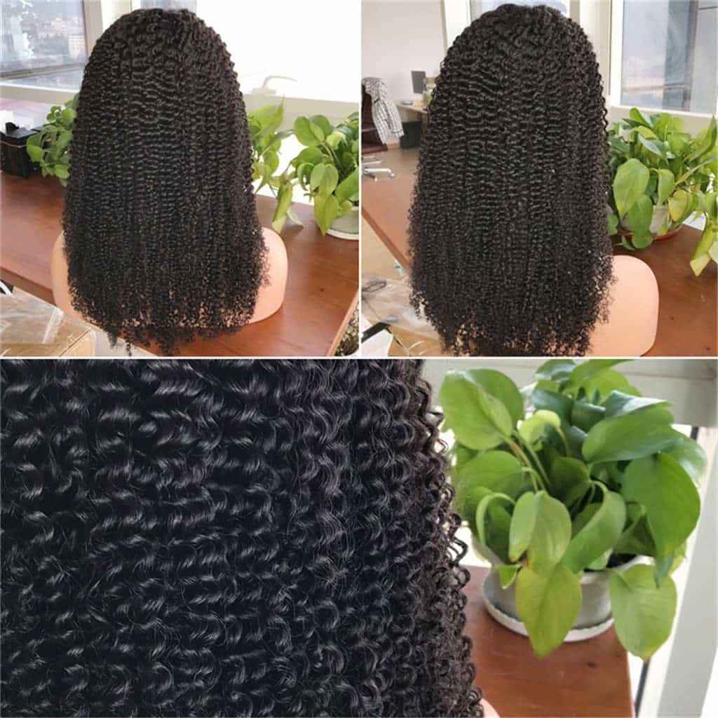 Pre Plucked 4*4 Closure Human Hair Wigs Afro Curl Brazilian Hair - Image 6