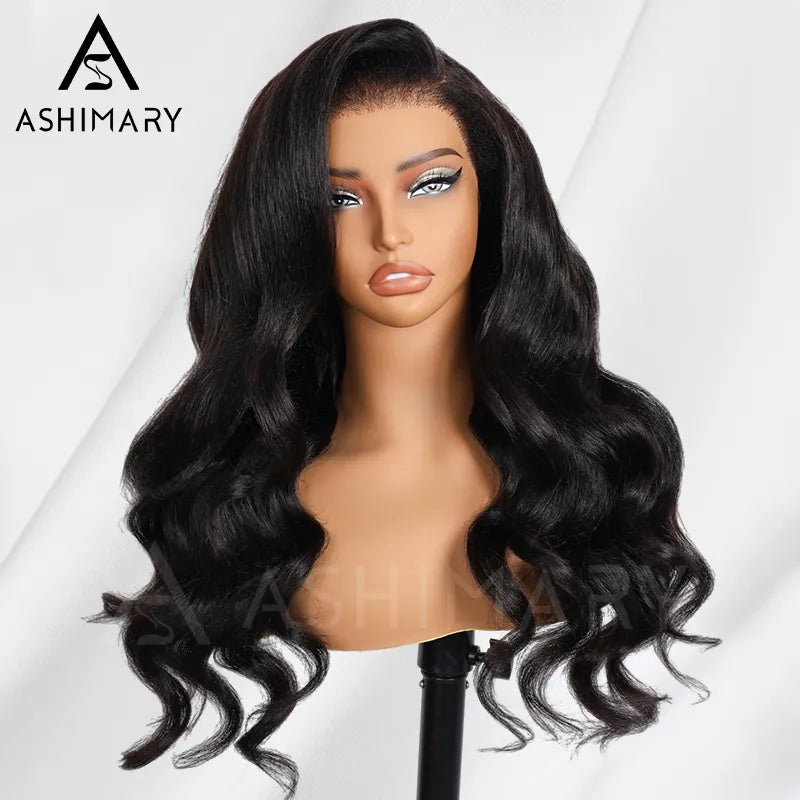 Newborn Hairline Kinky Body Wave Invisi Strap Glueless 360 Lace FrontalPre-Everything Natural Wig - Image 14