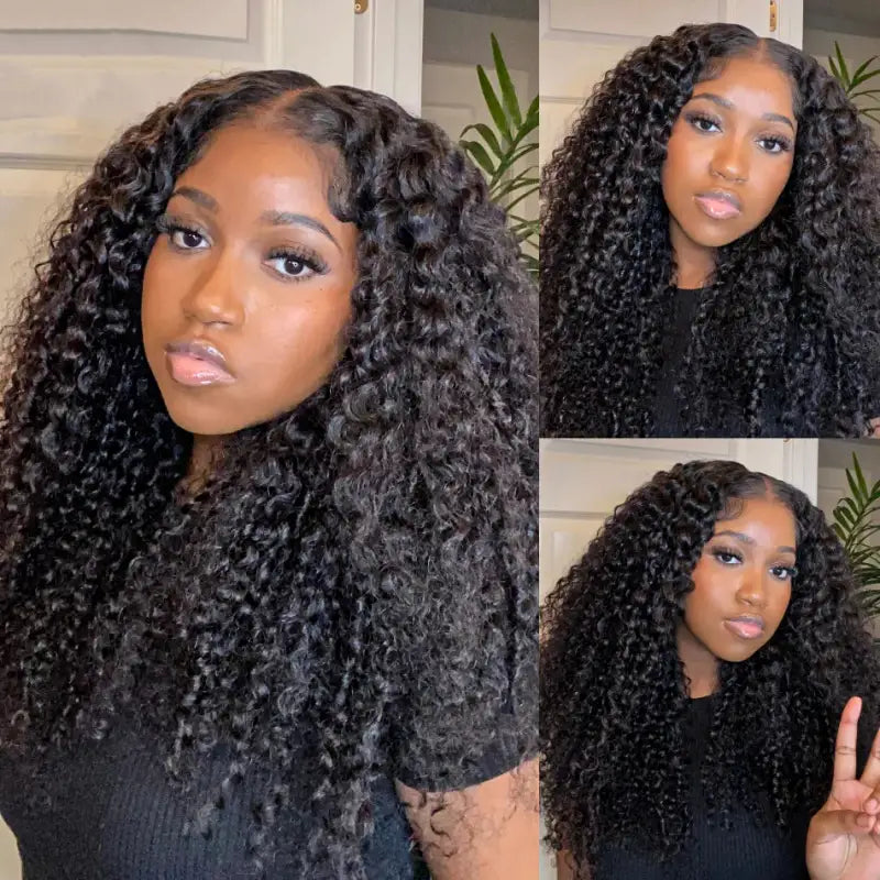 Kinky Curly 13x4 & 5x5 HD Transparent Lace Wig - Image 2