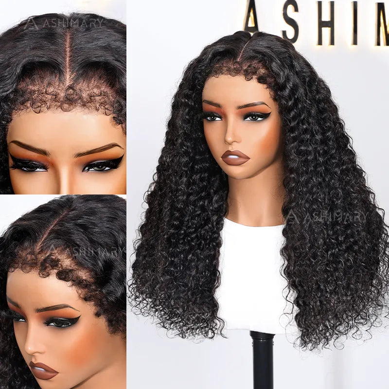 4C Natural Edges Water Wave Hair 13x4 HD Lace Front Wigs With Realistic Hairline - Image 3