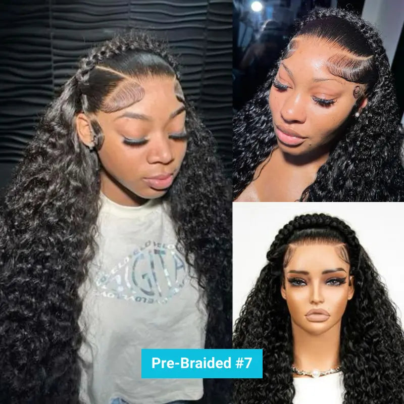 Pre-Braided Styles 10x6 Parting Max Pre Cut Transparent Lace Frontal Glueless Wig Put On & Go Human Hair - Image 9