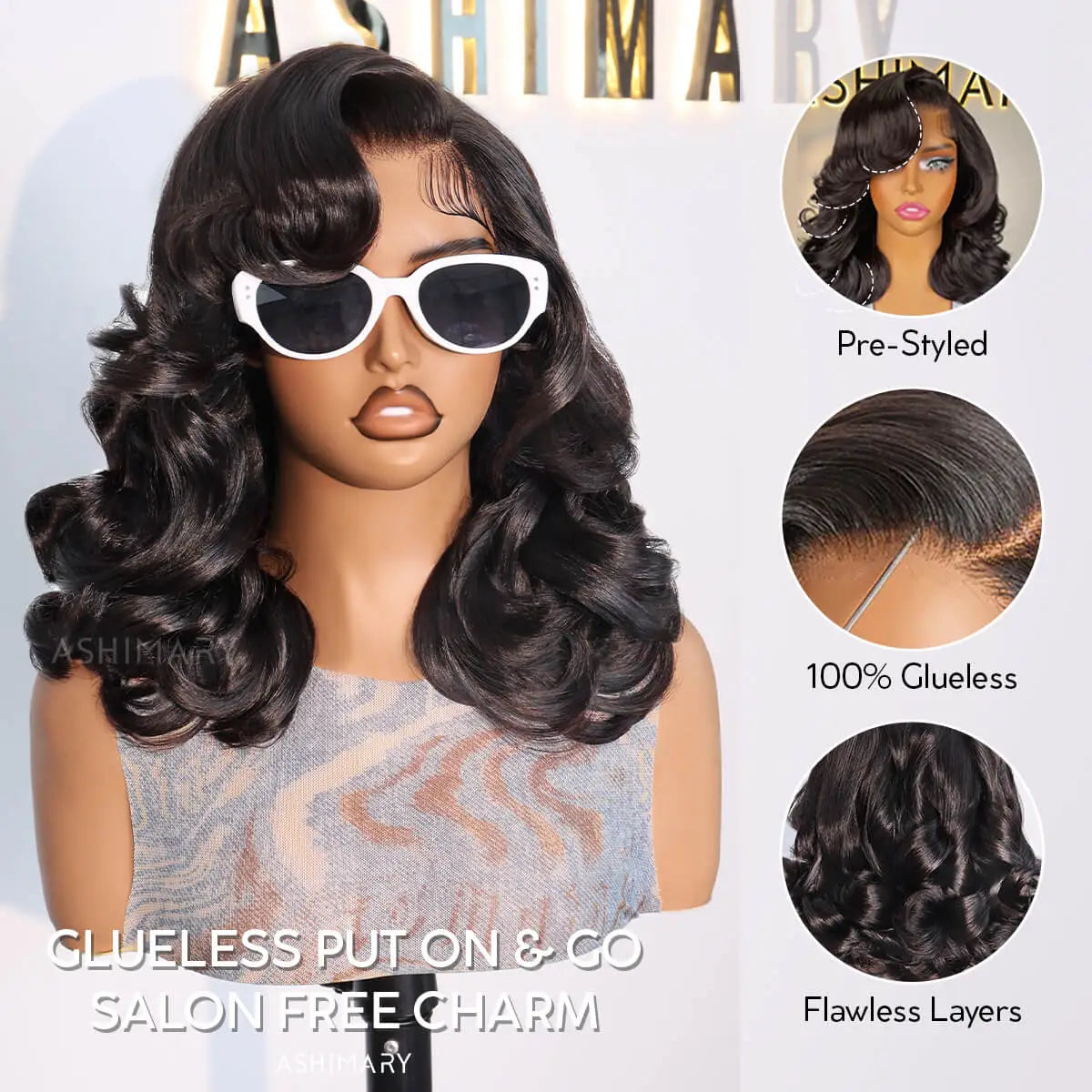 Pre-Styled Body Wave Short Bob Wig Transparent Lace Wigs - Image 10