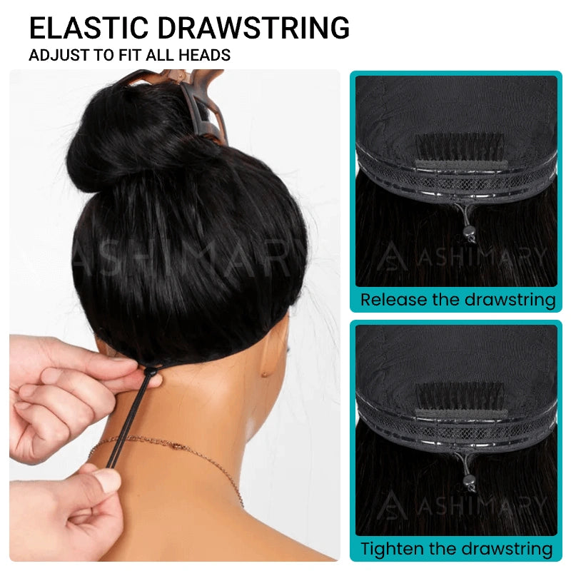 6x4.5 Lace Closure Kinky Straight Wig with Kinky Baby Hair for Black Women Glueless Natural Newborn Hairline Blend Beginner Friendly Wig - Image 8