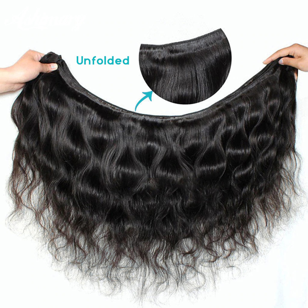 9A Brazilian Body Wave Hair 4 Bundles With Lace Frontal Human Hair - Image 5