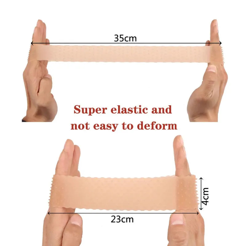 Ashimary Non Slip Transparent Silicone Band Adjustable Elastic Band - Image 5