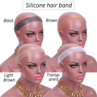 Ashimary Non Slip Transparent Silicone Band Adjustable Elastic Band