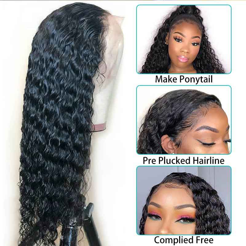 Long Wig | Deep Wave 13x4 HD Lace Frontal Human Hair Wigs 28-40 Inch - Image 3