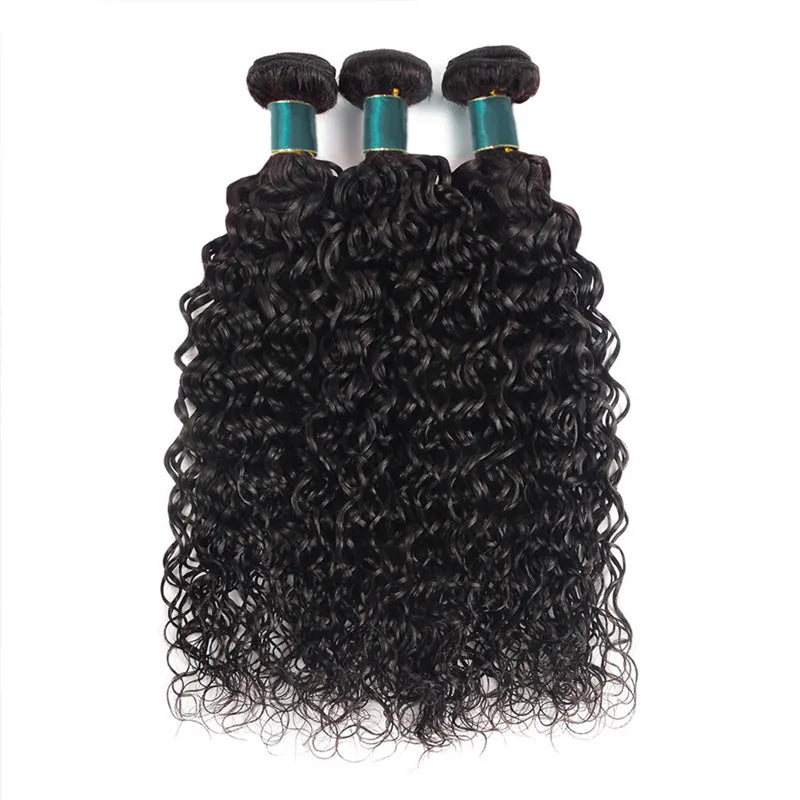 4 Bundles 10A Water Wave Brazilian Human Hair Bundles Natural Color - Image 5