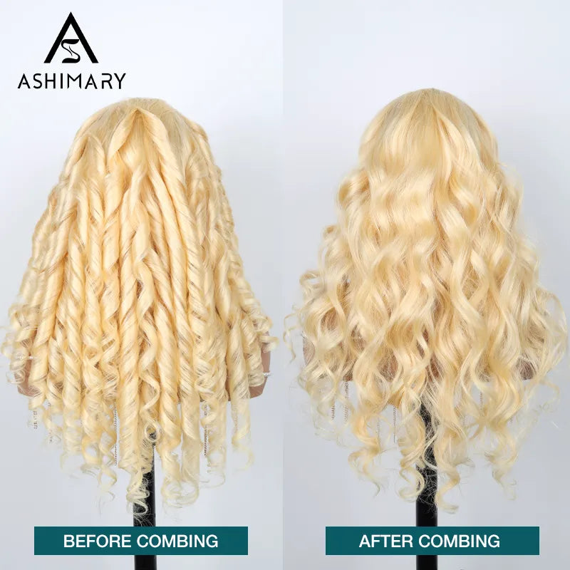 Ashimary Upgrade 360 Skin Lace Frontal with Invisi Strap Blonde 613 Body Wave Glueless Wig No Gel Needed Breathable Human Hair wig - Image 15