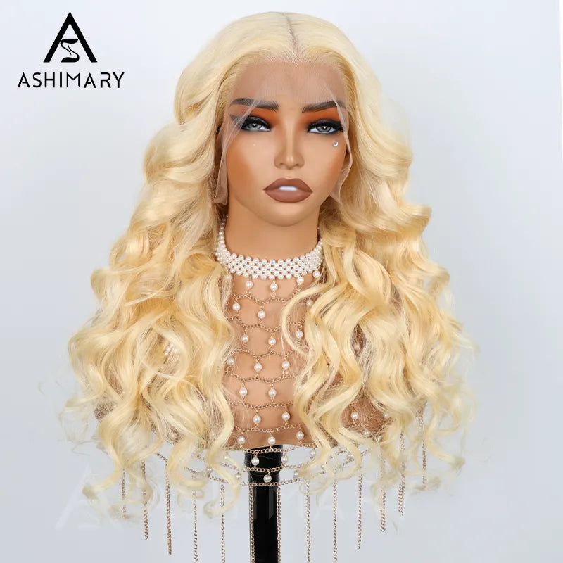 Ashimary Wear Go Wig 613 Blonde Body Wave 4*4 5*5 Transparent HD Lace Closure Wig - Image 6
