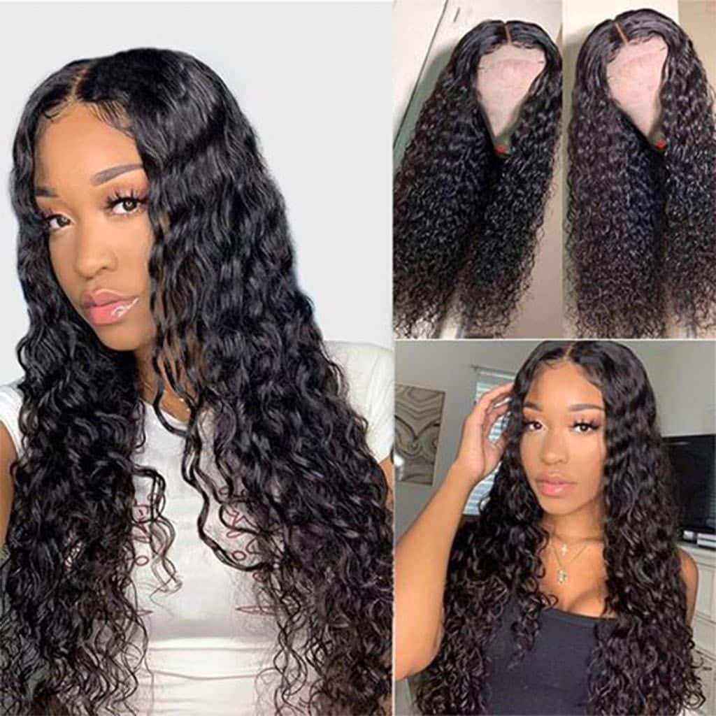 Upgrade 13*6 Water Wave Lace Front Wig Brazilian Human Hair 150% 180% 250% Density - Image 6