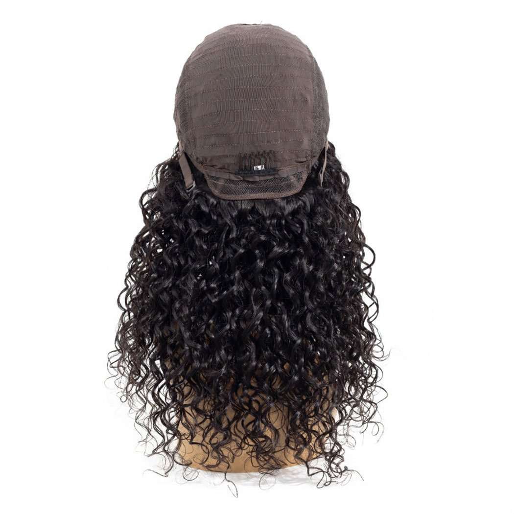 Glueless Water Wave Pre-Plucked 4*4 Closure Human Hair Wigs Brazilian Natural Wave - Image 7