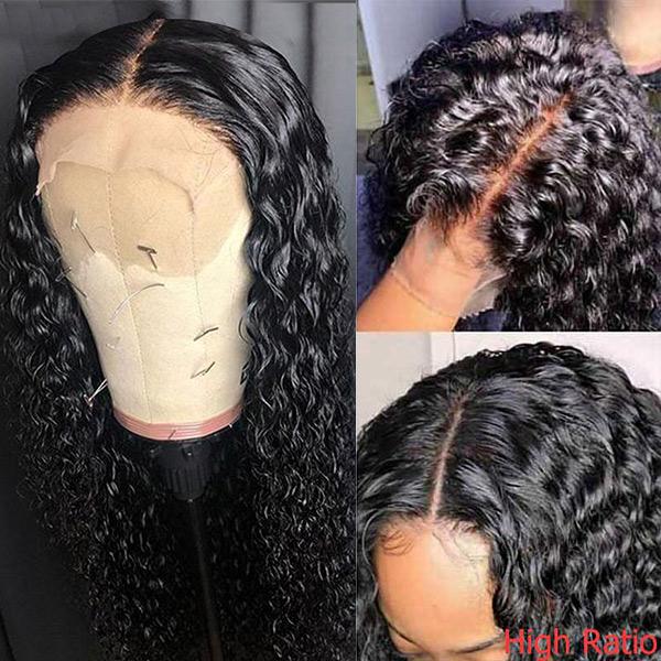 Glueless Water Wave Pre-Plucked 4*4 Closure Human Hair Wigs Brazilian Natural Wave - Image 5