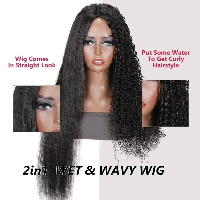 Romantic Bohemian Wear And Go Water Wave 13X4 HD Transparent Lace Frontal Ready to Wear Wig With Pre Bleach Knots & Plucked Hairline & Pre-cut lace - Image 6