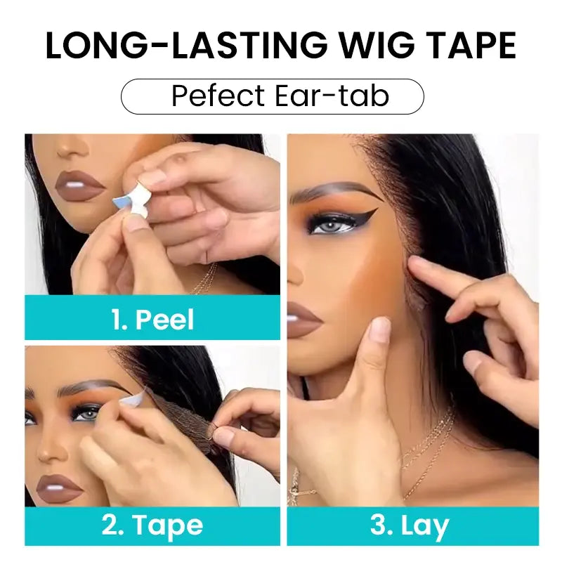 1" x 3 yds Lace Front Hold Tape for Lace Wig Double-Sided Replacement Tape Waterproof Strong Hold Tape Roll - Image 5