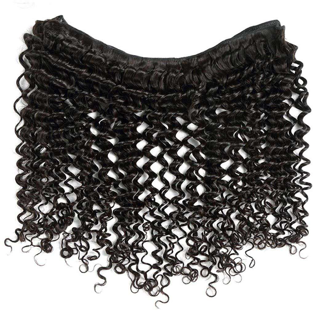10A Deep Wave Brazilian Hair 3 Bundles With Frontal Human Hair - Image 5